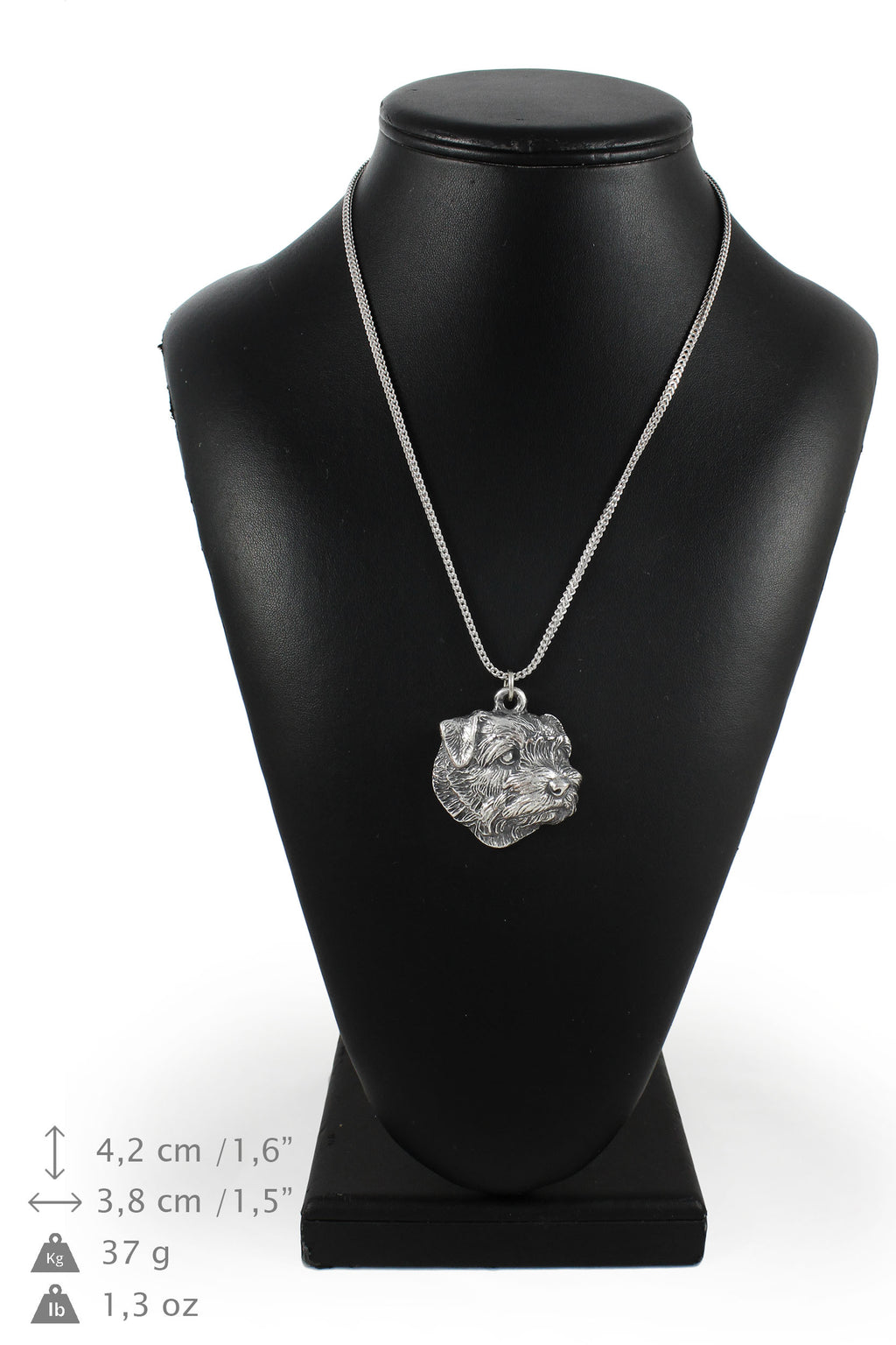 Norfolk Terrier - necklace with a dog, dog pendant on a silver chain, unique jewelry from the Art-Dog brand