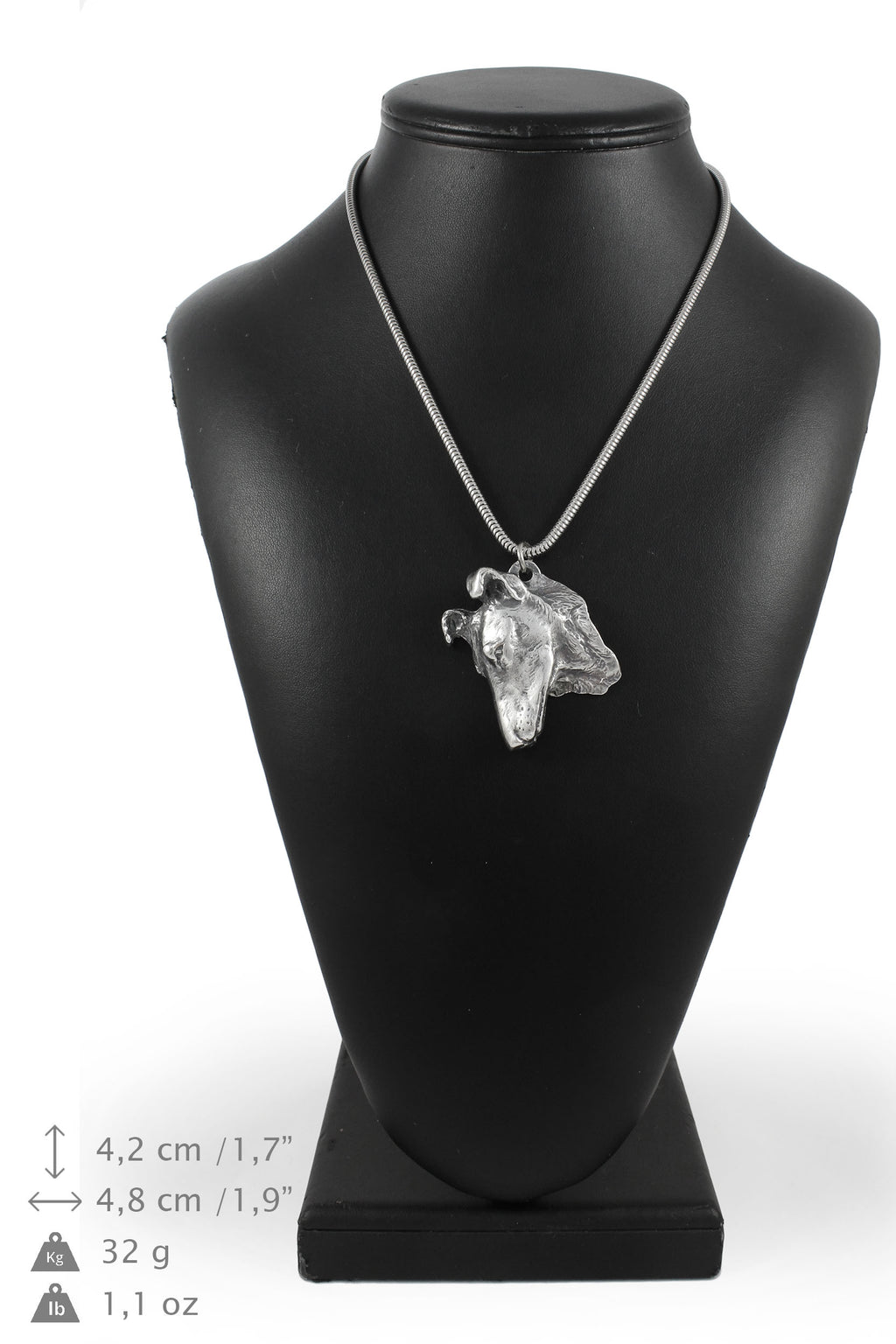 Collie Smooth - necklace with a dog, dog pendant on a silver chain, unique jewelry from the Art-Dog brand