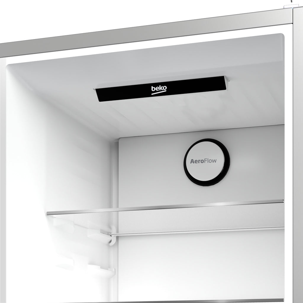 Beko B5RCNA406HXB1 Réfrigérateur Combiné Pose Libre 355 L, Métallique