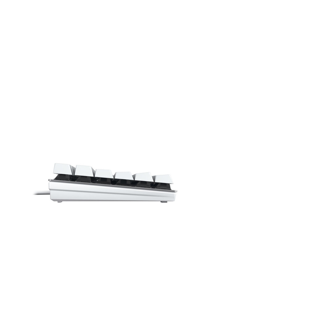 CHERRY KC 200 MX clavier Universel USB QWERTZ Allemand Argent, Blanc