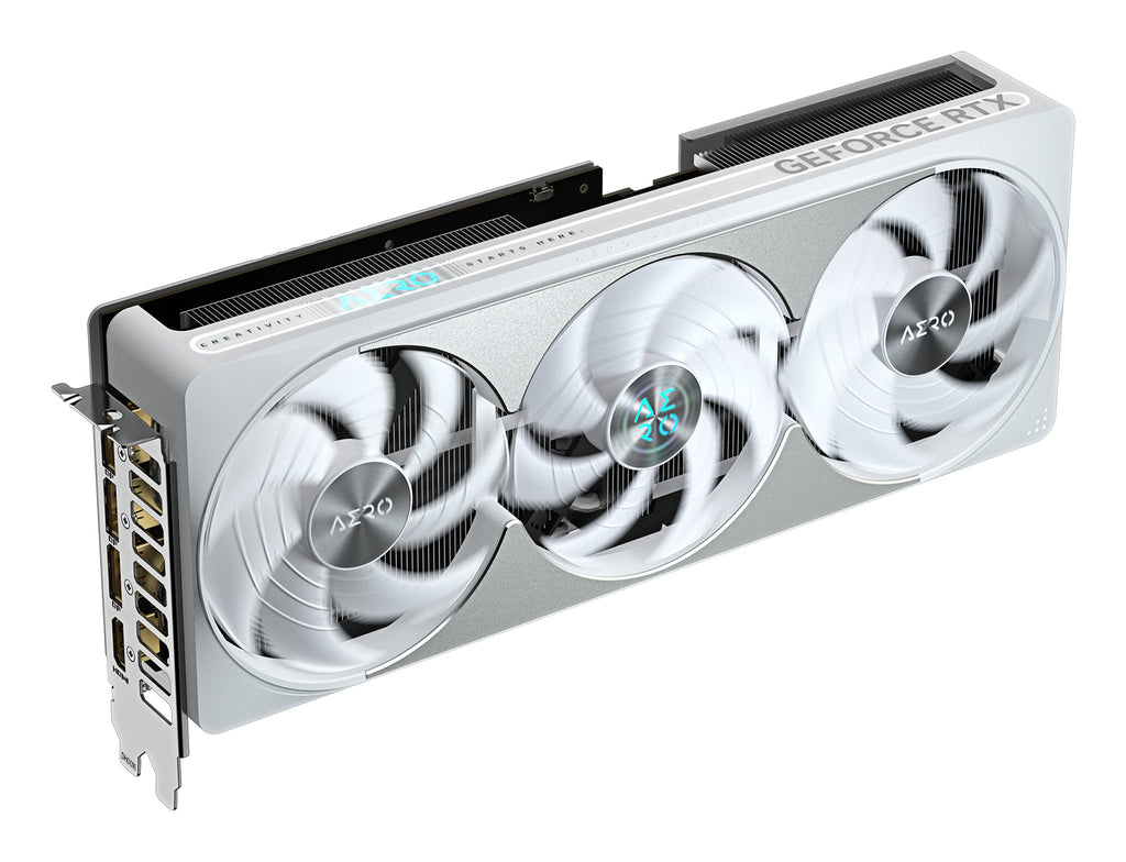GIGABYTE GeForce RTX 5080 AERO OC SFF 16G Carte graphique - 16 Go GDDR7, 256 bits, PCI-E 5.0, 2730MHz Core Clock, 3 x DisplayPort, 1 x HDMI, GV-N5080AERO OC-16GD