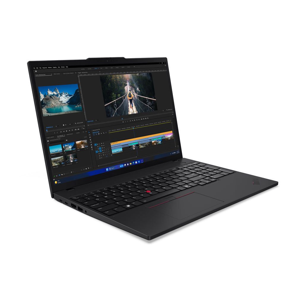 Lenovo ThinkPad T16 Gen 3 Intel Core Ultra 7 155U Ordinateur portable 40,6 cm (16") WUXGA 32 Go DDR5-SDRAM 512 Go SSD Wi-Fi 6E (802.11ax) Windows 11 Pro Nordique Noir