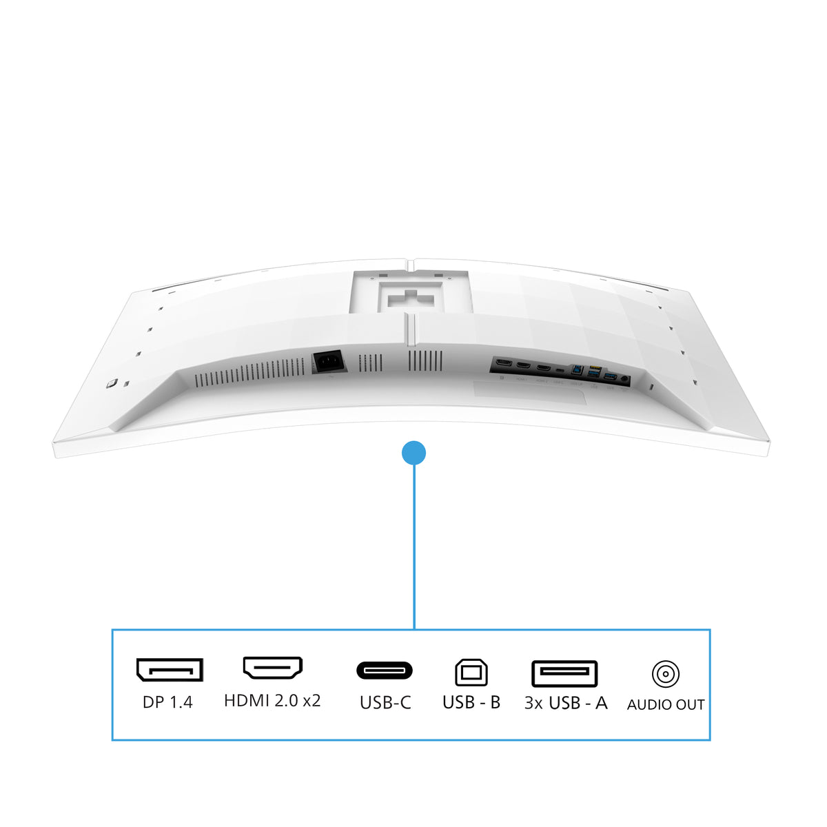 Philips 34M2C5601QA/00 écran plat de PC 86,4 cm (34") 3440 x 1440 pixels Blanc