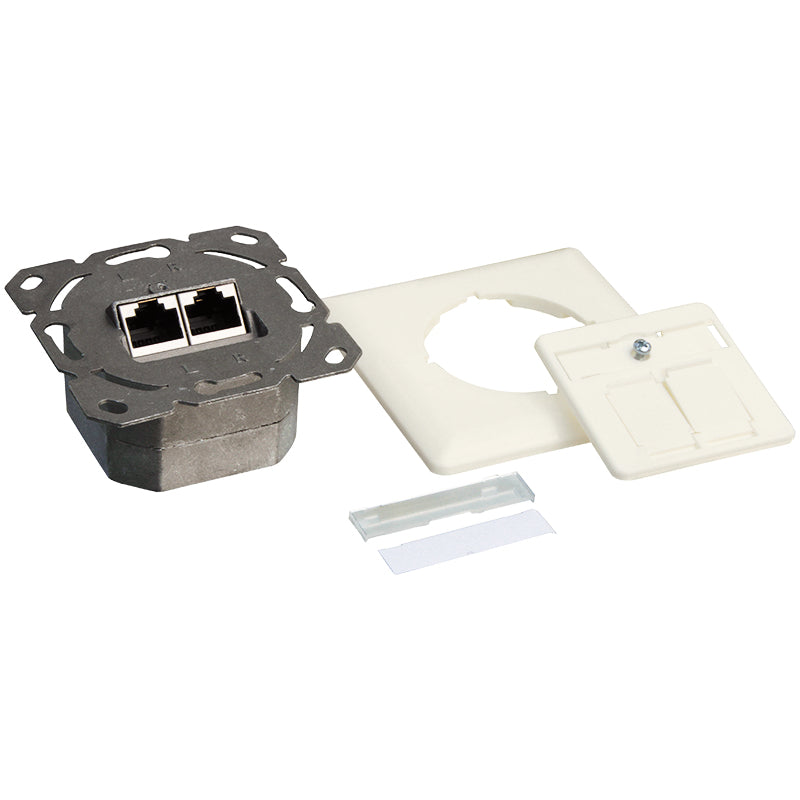 LogiLink NP0023 Prise RJ-45 Métallique, Blanc