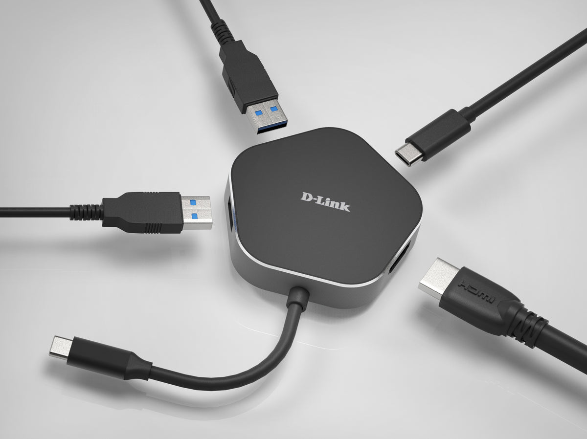 D-Link DUB-M420 Station d'accueil Thunderbolt 3 Aluminium, Noir