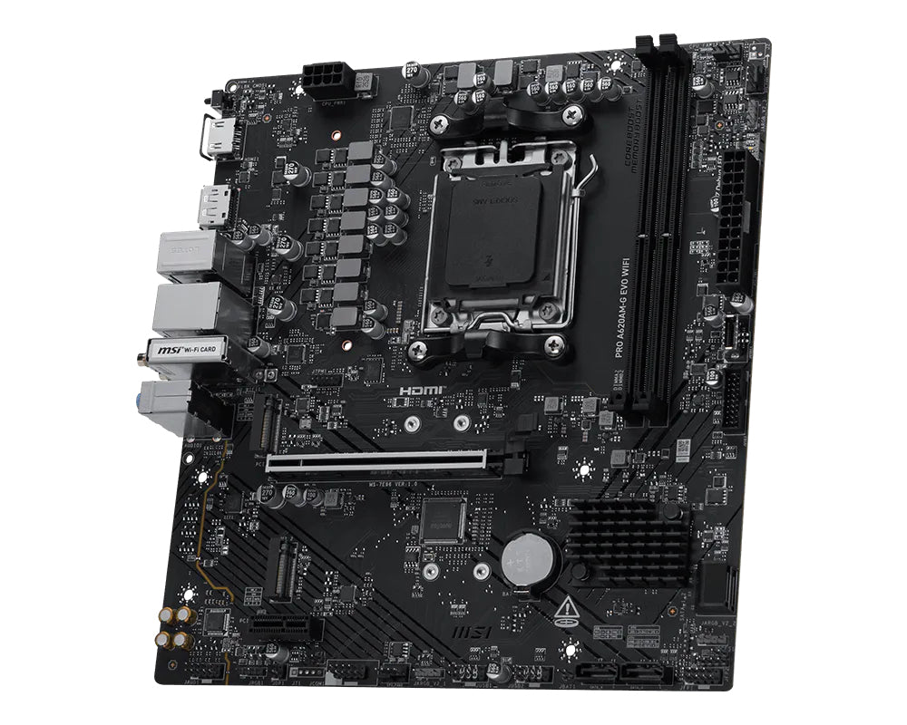 MSI Pro A620AM-G EVO WIFI AMD A620A Emplacement AM5 micro ATX
