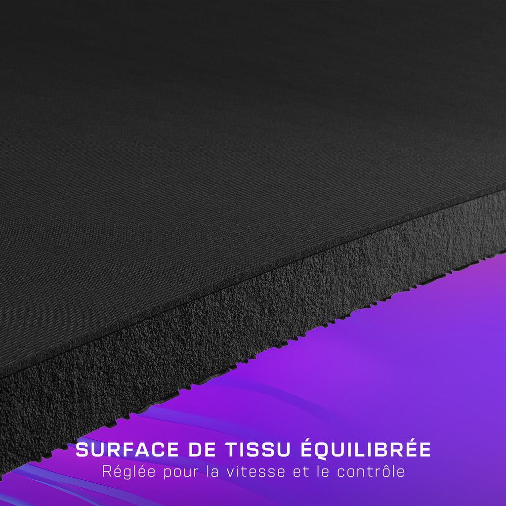 Turtle Beach Sense Core Mini Tapis de souris Gaming PC, Surface Tissu Micro-tissé, Base Caoutchouc Antidérapante, Noir