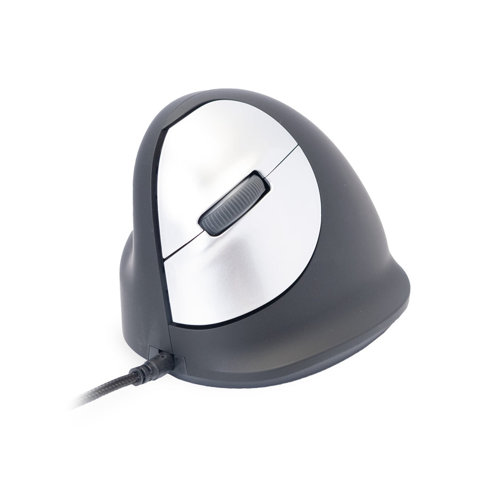 R-Go Tools Souris Ergonomique R-Go HE Break avec logiciel de pause, gaucher, moyen (longueur de la main 165-185 mm), filaire, noir