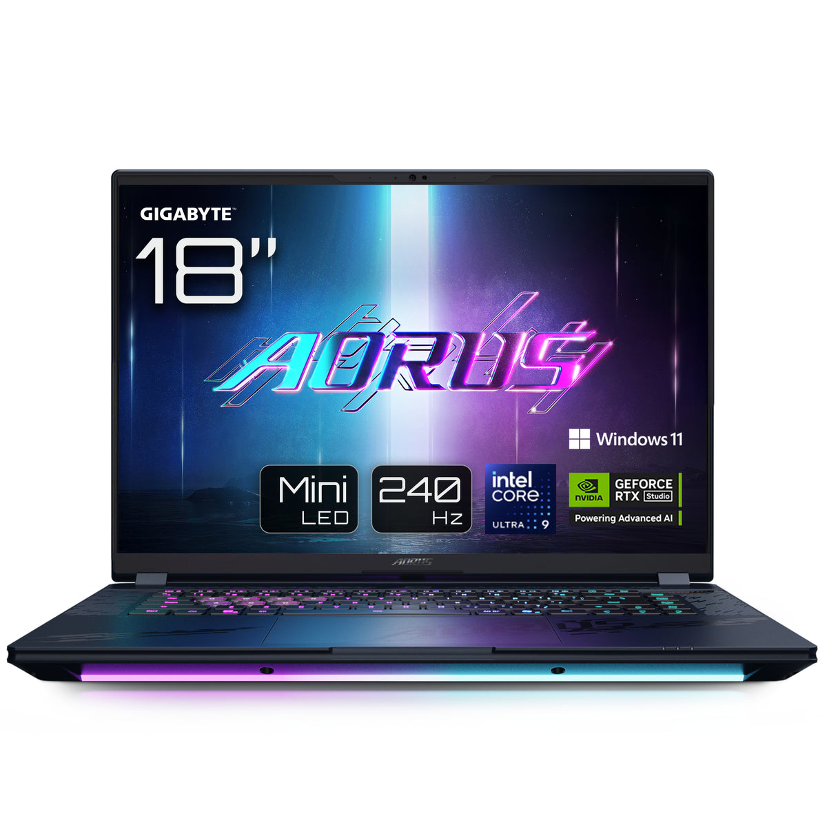 GIGABYTE AORUS MASTER 16 BYHC5NEE65SP laptop Intel Core Ultra 9 275HX Ordinateur portable 40,6 cm (16") WQXGA 32 Go DDR5