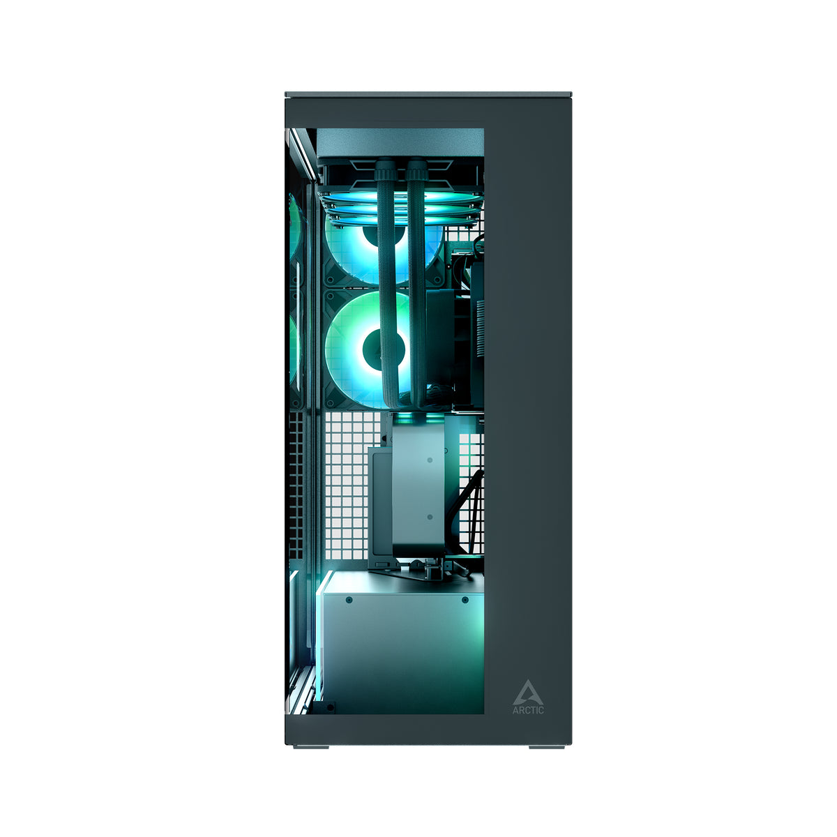 ARCTIC Xtender VG Black (Clear Glass) Noir, Transparent - vue 3