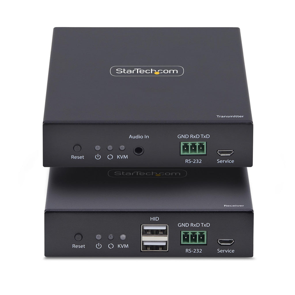 StarTech.com Extender KVM HDMI sur IP 4K 60Hz, HDMI et USB sur Ethernet CAT6, Kit Émetteur et Récepteur
