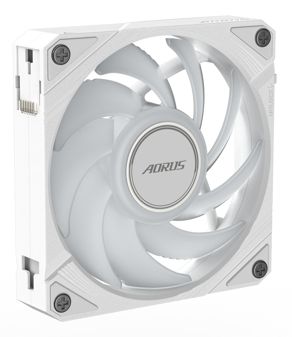 Gigabyte AORUS EZ CHAIN FAN 120 ICE Ventilateur 12 cm Blanc
