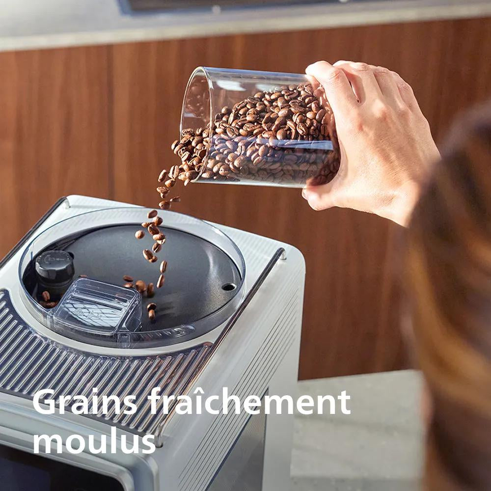 Philips Café Aromis Série 8000, Machine à Café à Grain avec LatteGo Pro et Écran Tactile
