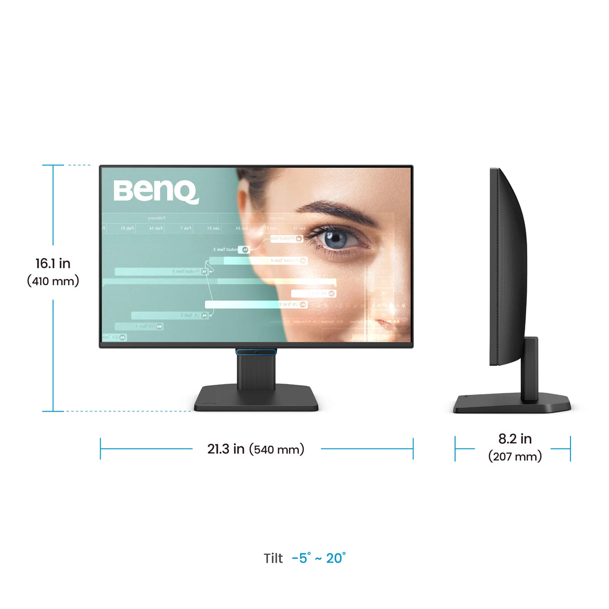 BenQ GW2490C écran plat de PC 60,5 cm (23.8") 1920 x 1080 pixels Full HD Noir - vue 4