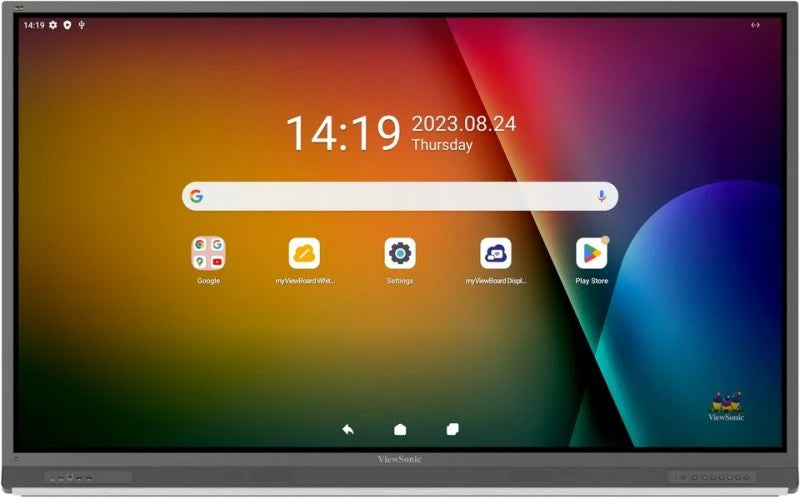 Viewsonic IFP7552-2F tableau blanc interactif 190,5 cm (75") 3840 x 2160 pixels Écran tactile Noir HDMI
