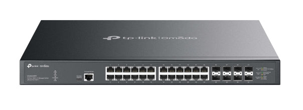 TP-Link Omada SX3832MPP commutateur réseau Géré L2+ 10G Ethernet (100/1000/10000) Connexion Ethernet, supportant l'alimentation via ce port (PoE) DIN rail Noir