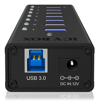 ICY BOX IB-AC618 USB 3.2 Gen 1 (3.1 Gen 1) Type-B 5000 Mbit/s Noir