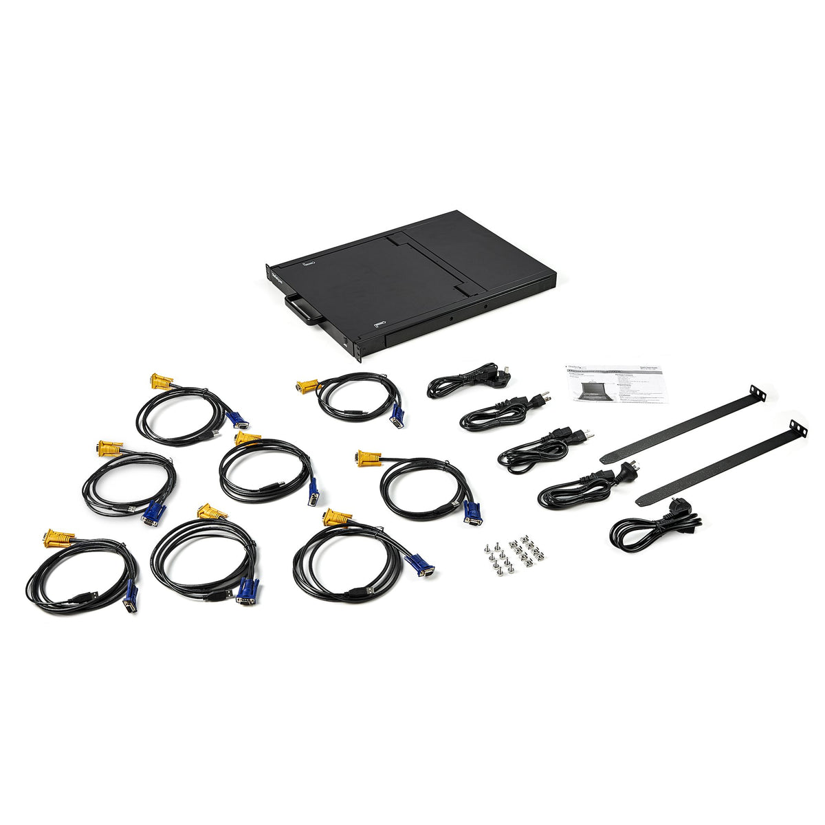 StarTech.com RKCONS1708K support d'ordinateurs 43,2 cm (17") 1280 x 1024 pixels Acier Noir 1U - vue 7