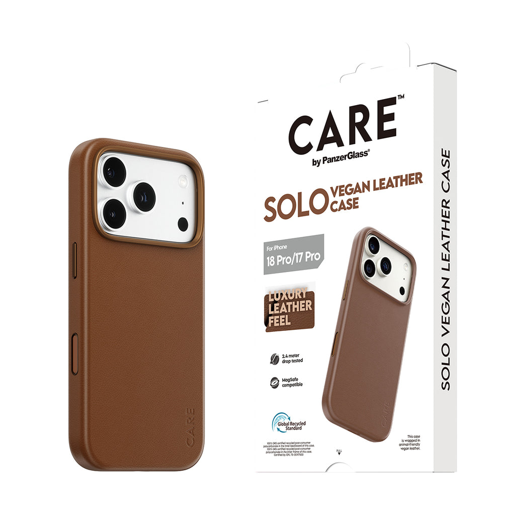 CARE™ by PanzerGlass® Solo Vegan Leather Case Brow - vue 6