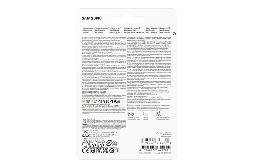Samsung Carte microSD P9 Express 512 Go