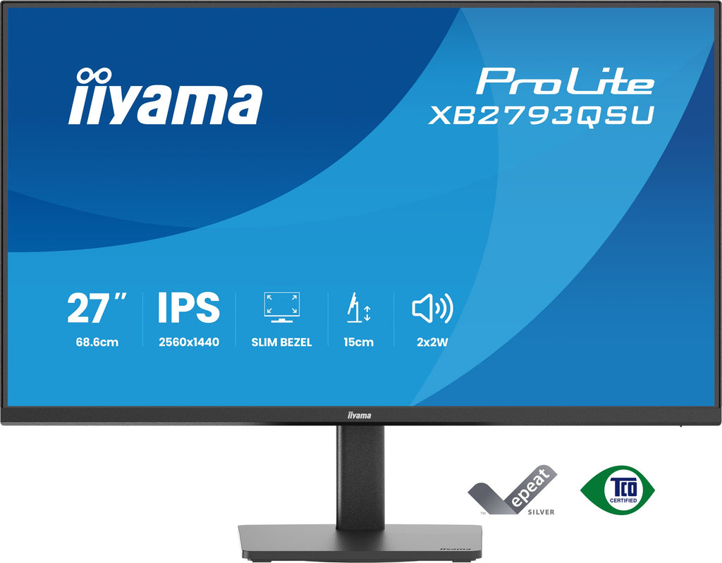 iiyama ProLite XB2793QSU-B1 Écran PC 27" Quad HD 2560 x 1440 LED Noir