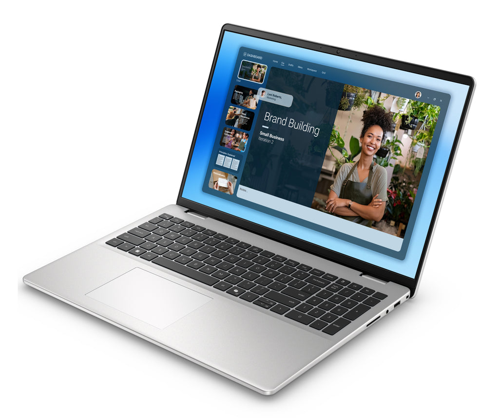 DELL DC16251 Intel Core 7 150U Ordinateur portable 40,6 cm (16") Full HD+ 32 Go DDR5-SDRAM 1 To SSD Wi-Fi 6E (802.11ax) Windows 11 Pro Platine, Argent