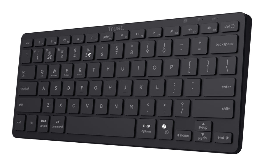 Trust Nado II Clavier Bluetooth 75% Allemand, Noir