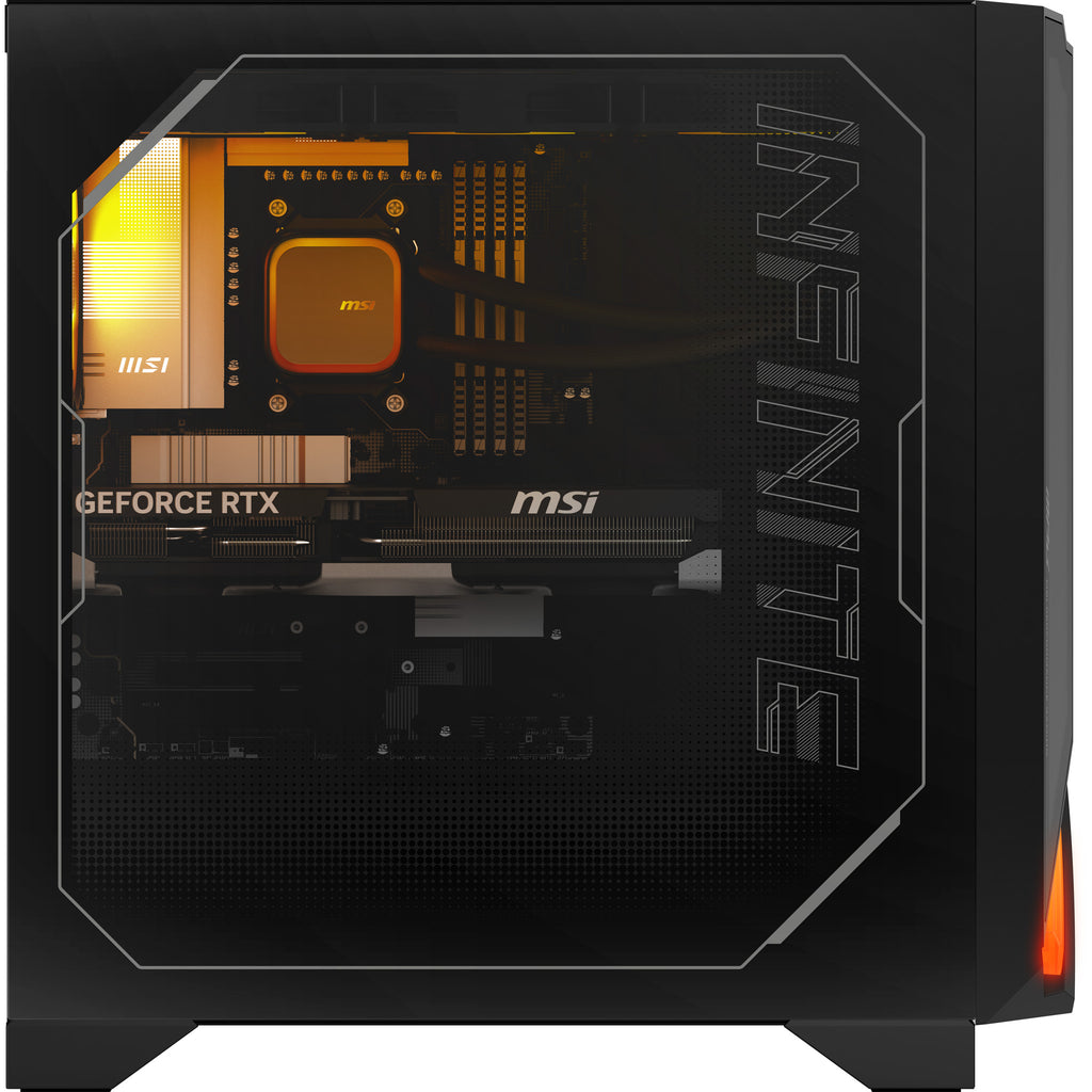 MSI MPG Infinite Z3 X3D 7NVRR7-875EU AMD Ryzen™ 7 7800X3D 32 Go DDR5-SDRAM 1 To SSD NVIDIA GeForce RTX 5070 Windows 11 Home Bureau PC Noir - vue 2