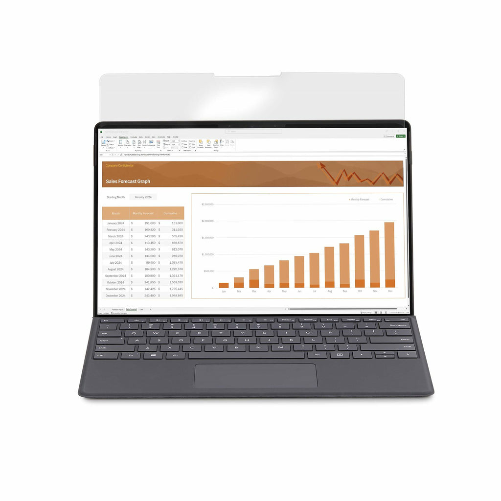 StarTech.com Filtre de Confidentialité pour Surface 12,4", Surface Go 1/2/3, 4 Directions, Portrait/Paysage, Filtre Tact