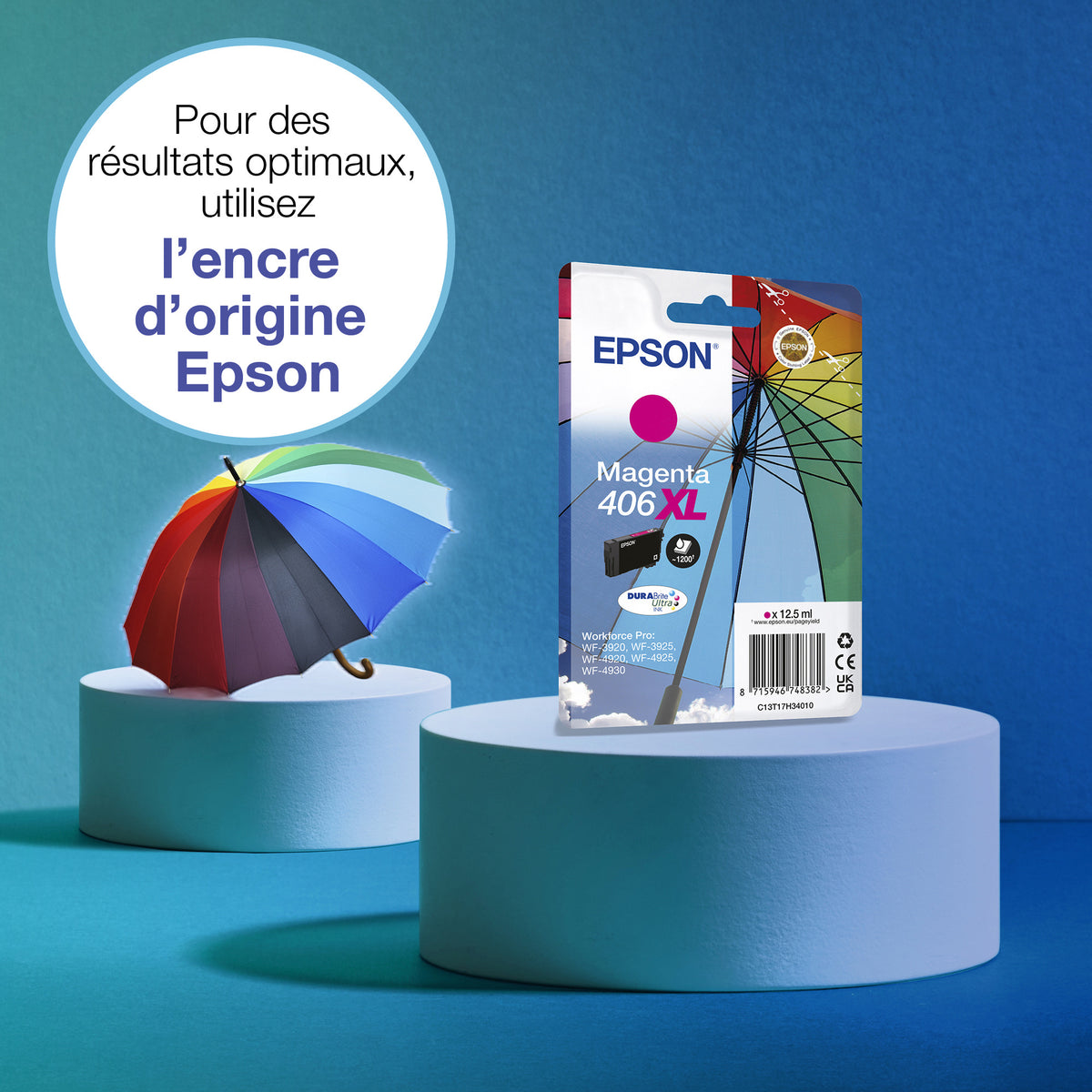 Epson Cartouche d’encre magenta DURABrite Ultra 406XL Parapluie
