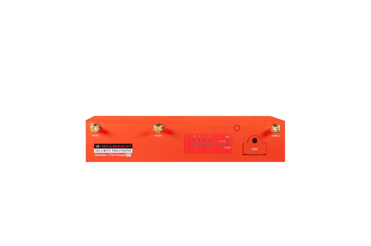 Pare-feu Matériel Securepoint RC200 G5 pour Bureau, 4,65 Gbit/s