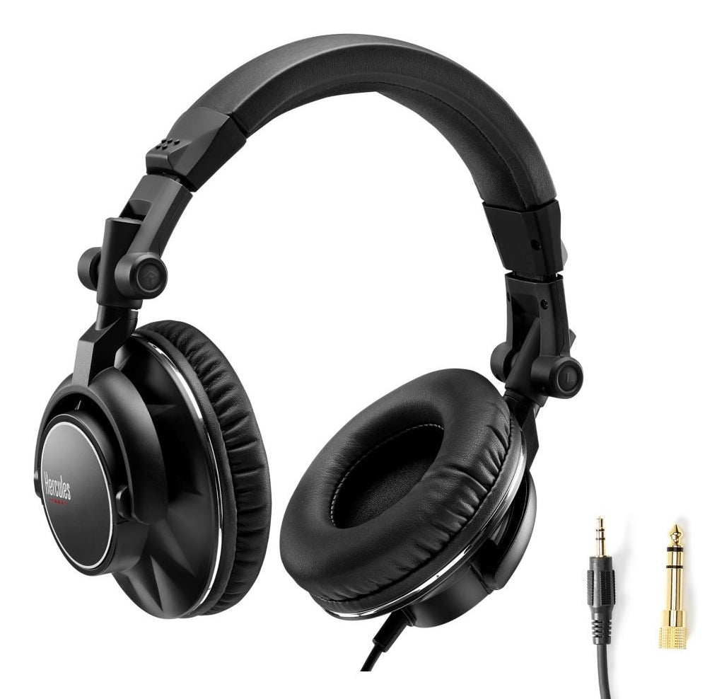 Hercules HDP DJ60 Casque DJ Fermé Circum-aural avec Fil, Noir