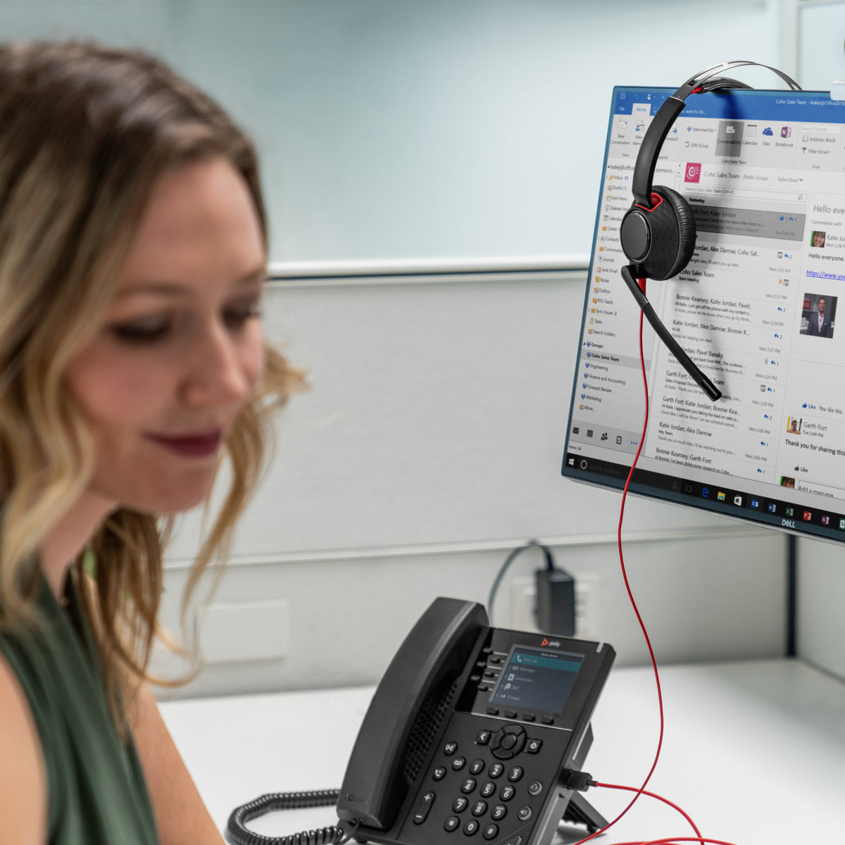 HP Poly Blackwire 5210 Micro-casque Monaural USB-C, Prise 3,5 mm et Adaptateur USB-C/A