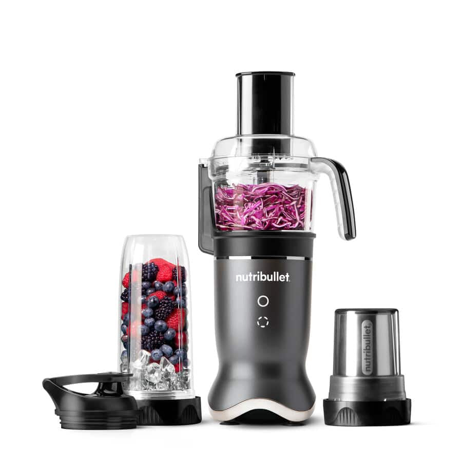 NutriBullet NB1224DG Mélangeur de Table 1200 W, 0,9 L, Gris Foncé