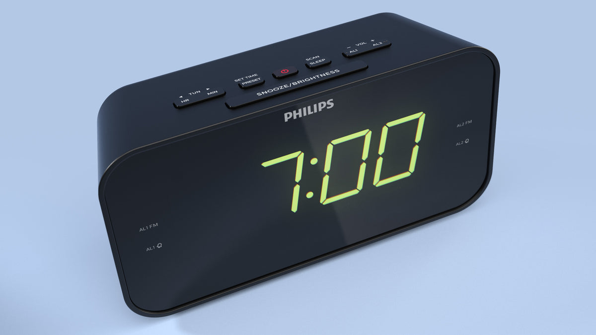 Philips TAR3306/12 réveille-matin Réveil numérique Noir