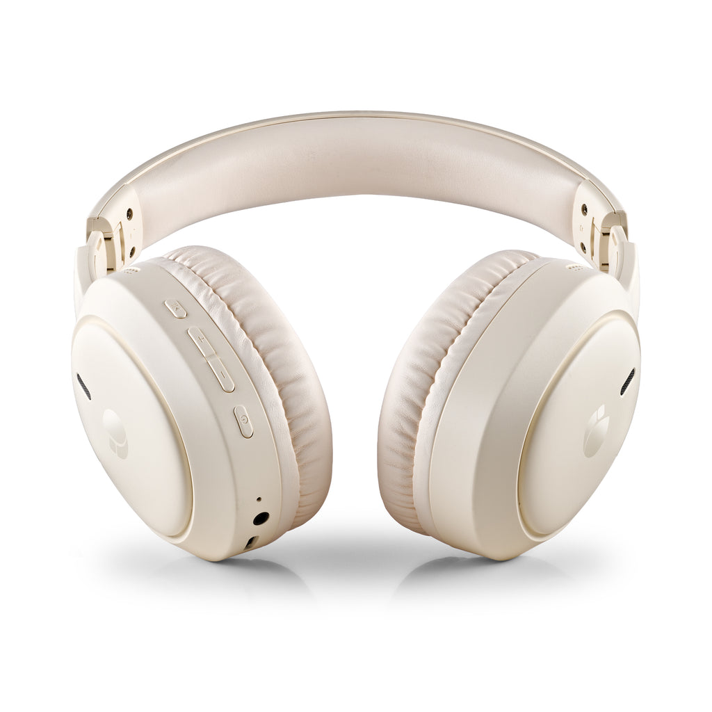 NGS Artica Tempest Beige Casque Avec fil &sans fil Arceau Appels/Musique USB Type-C Bluetooth