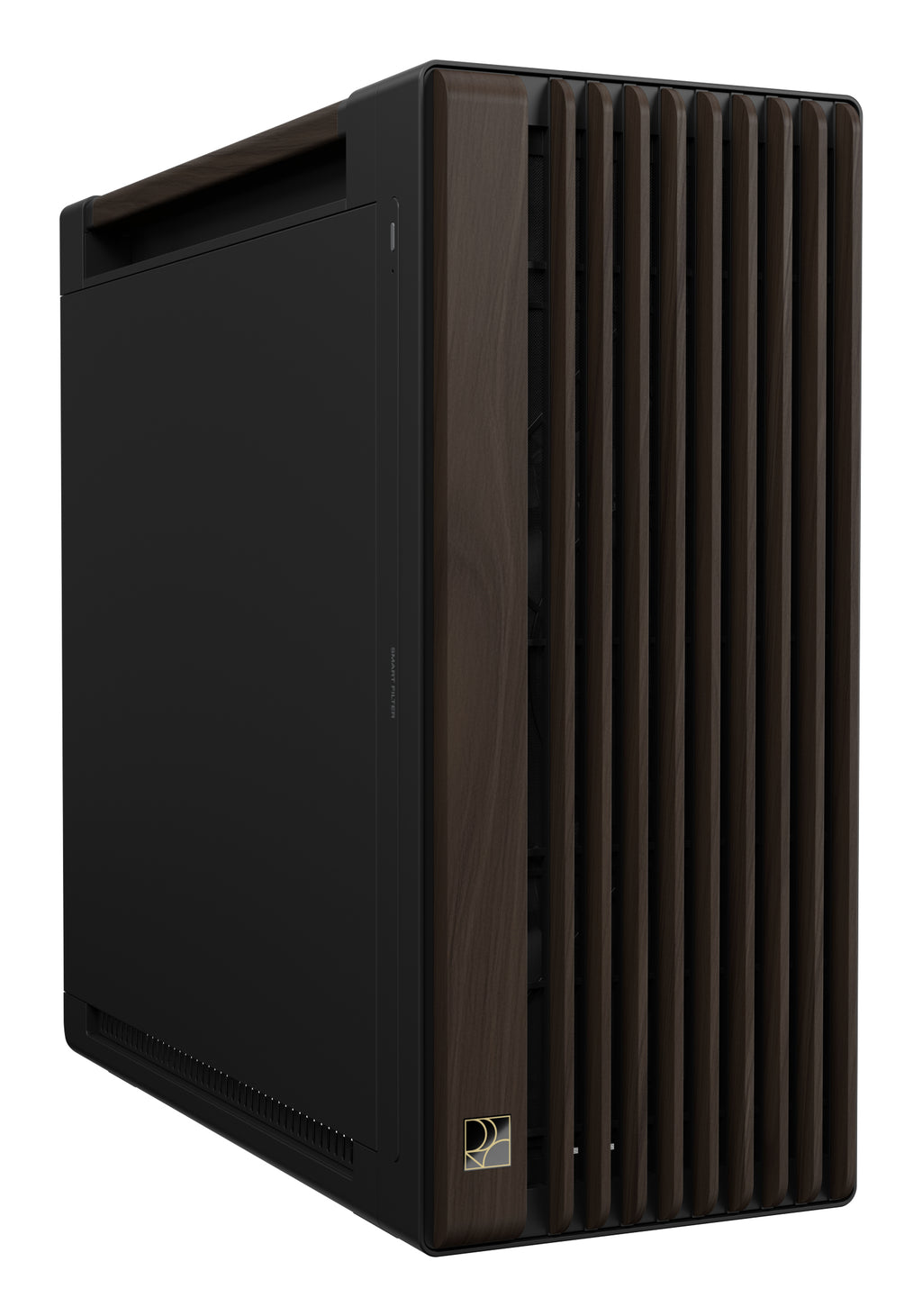 ASUS ProArt PA602 Wood Edition Modern Black - Metal Panel Midi Tower Noir, Bois