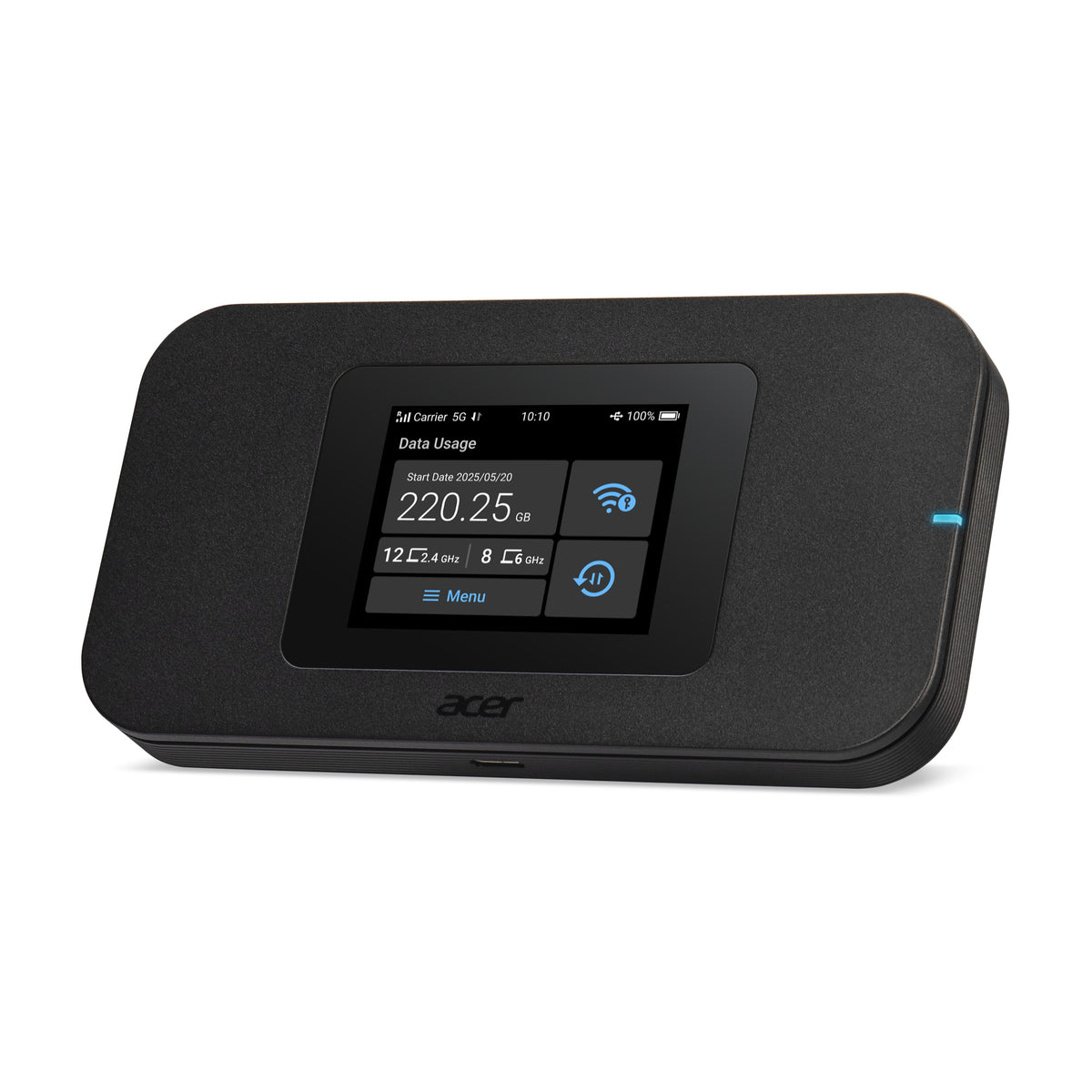 Acer Connect Enduro M4D routeur sans fil Bi-bande (2,4 GHz / 5 GHz) 5G Noir
