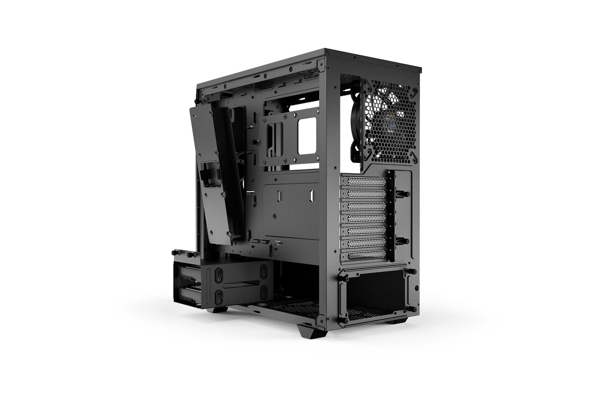 be quiet! Pure Base 500 Noir, Boîtier PC Vitré, Mini ATX / Micro ATX / ATX, 2 Ventilateurs Pure Wings 2 140 mm