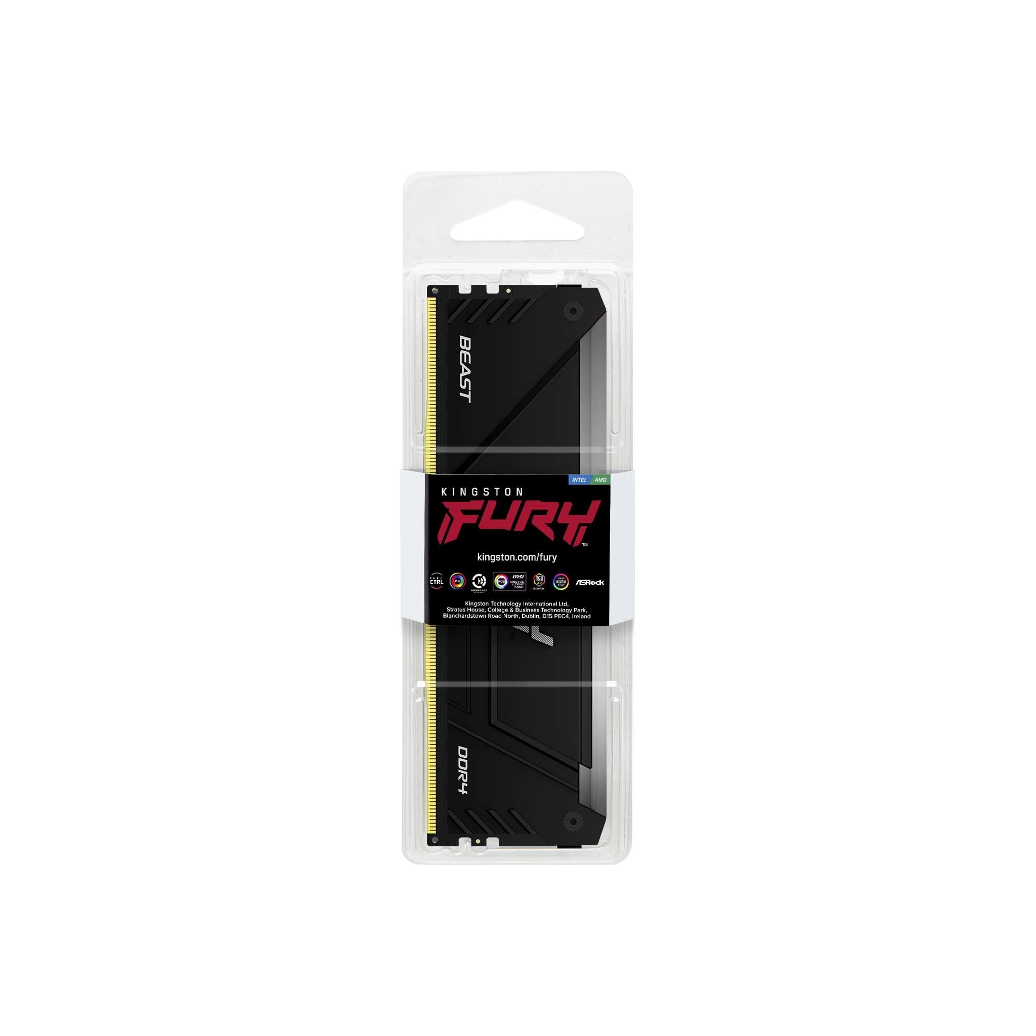 Kingston Technology FURY Beast 8GB 3600MT/s DDR4 CL17 DIMM RGB