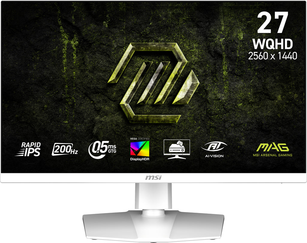MSI MAG 274QRFW E20 écran plat de PC 68,6 cm (27") 2560 x 1440 pixels Wide Quad HD LCD Blanc