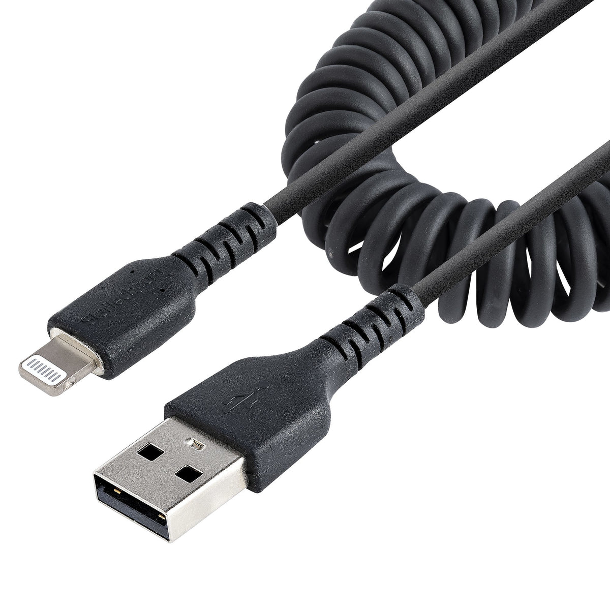StarTech.com Câble USB vers Lightning 1m Certifié MFi, Noir, Gaine TPE et Fibre Aramide