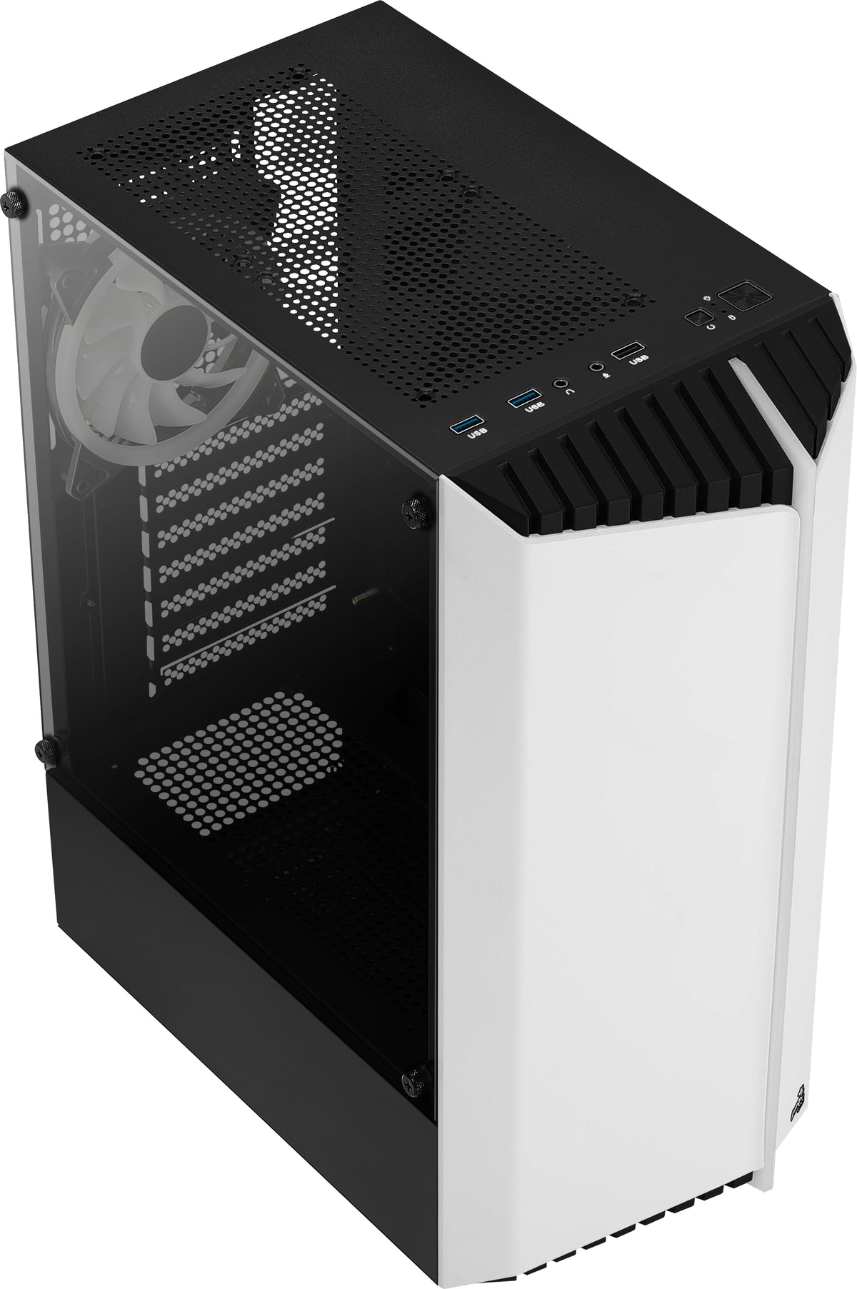Aerocool Bionic Midi Tower Blanc