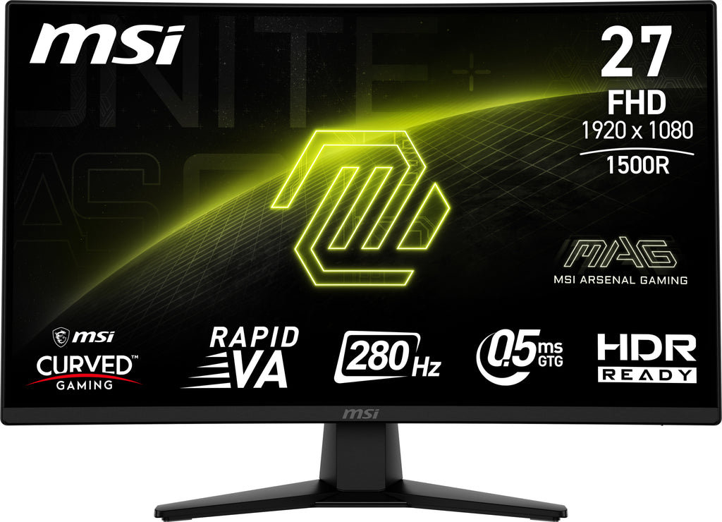 MSI MAG 274CXF écran plat de PC 68,6 cm (27") 1920 x 1080 pixels Full HD Noir