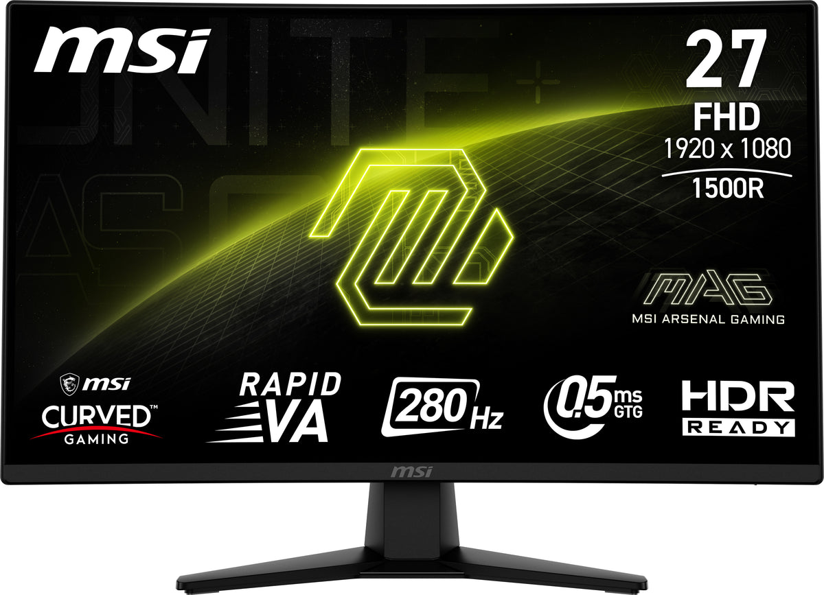 MSI MAG 274CXF écran plat de PC 68,6 cm (27") 1920 x 1080 pixels Full HD Noir