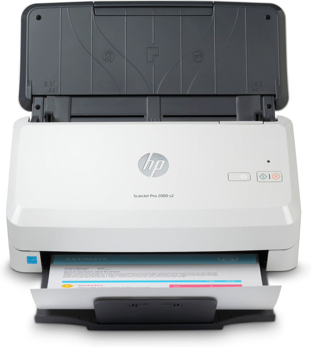 HP Scanjet Pro 2000 s2 Scanner à Alimentation Feuille à Feuille, 600 x 600 DPI, A4, Noir et Blanc
