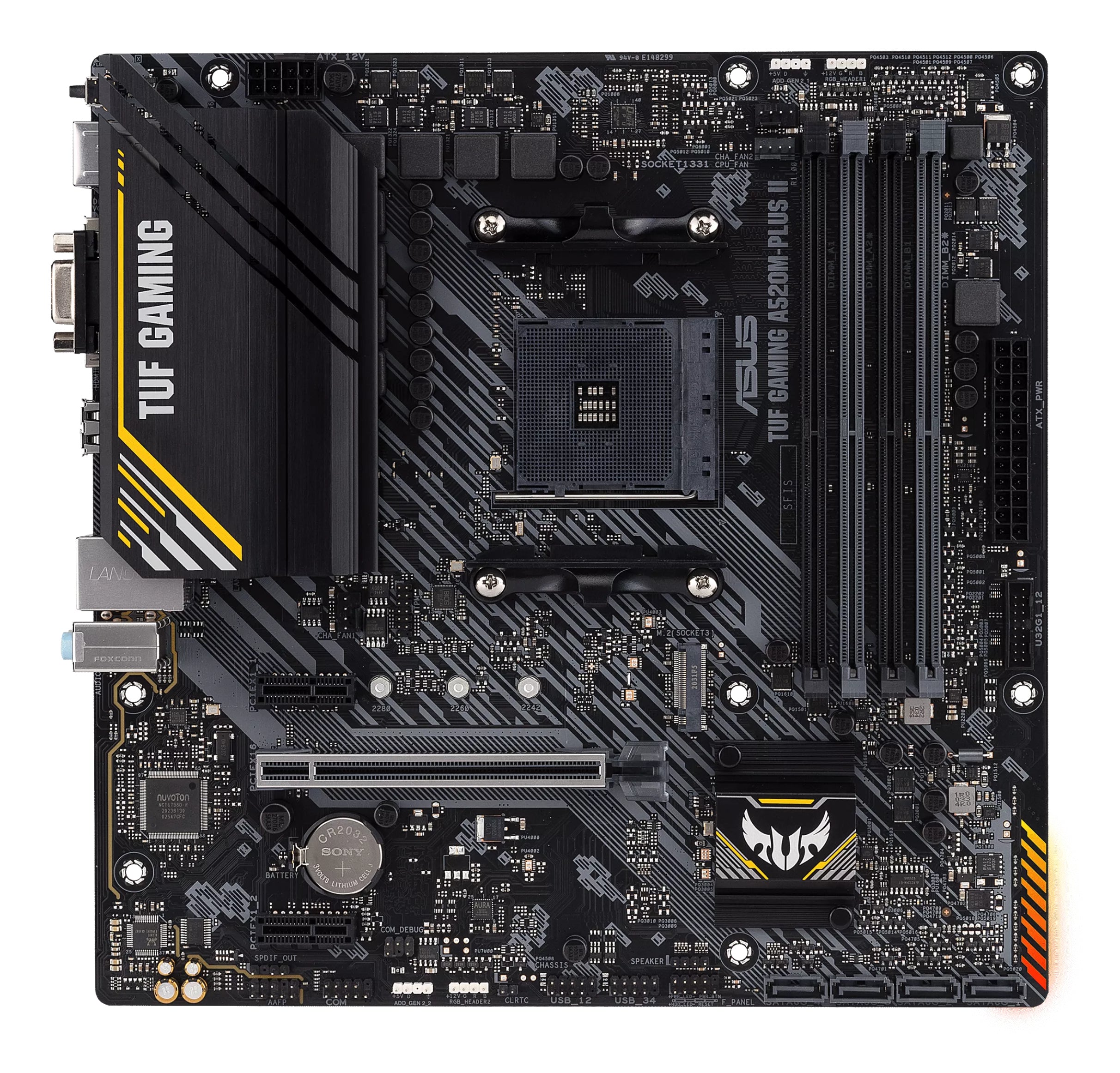 ASUS TUF GAMING A520M-PLUS II AMD A520 Emplacement AM4 micro ATX