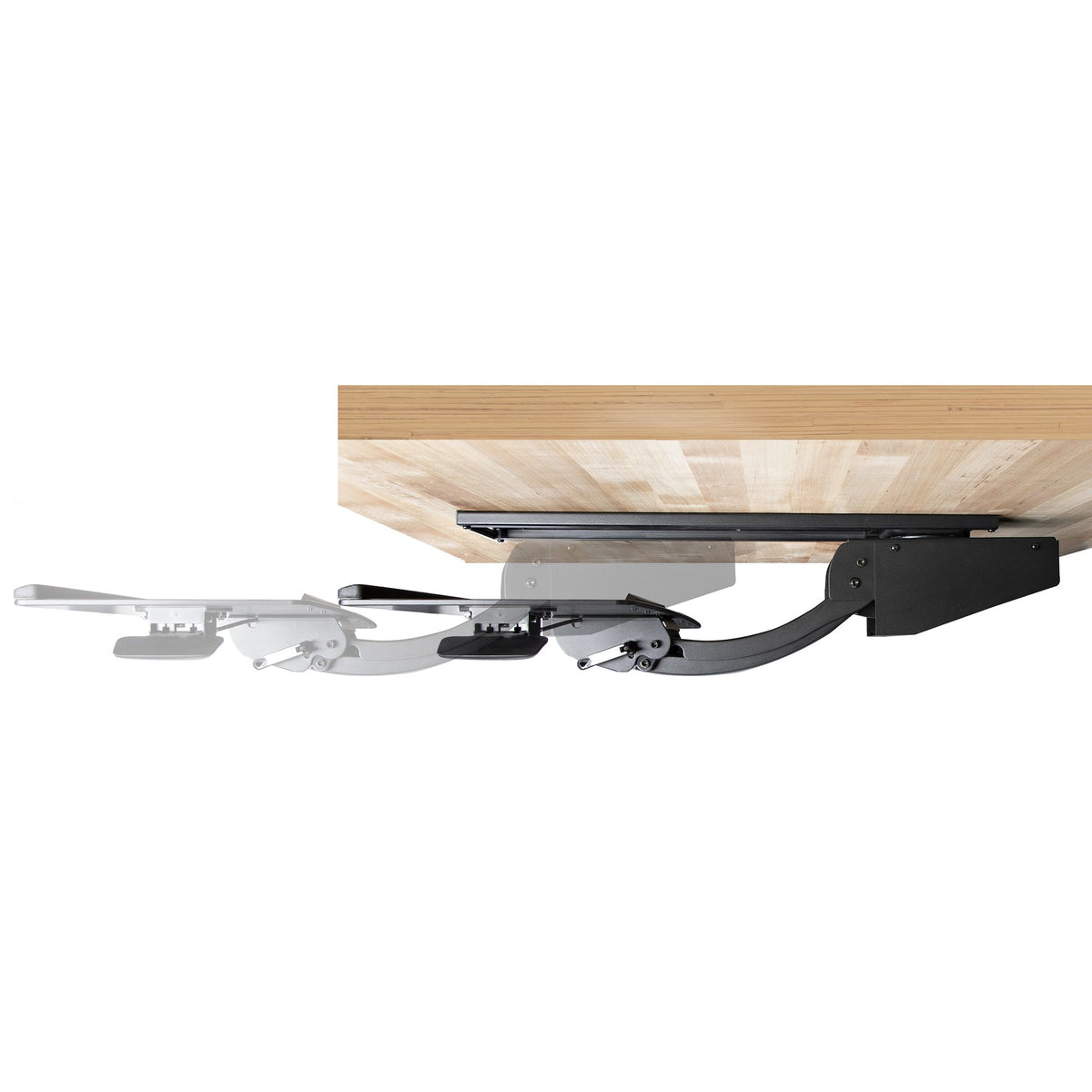 StarTech.com Support Clavier Coulissant sous Bureau - Tablette Clavier et Souris Ajustable en Hauteur - Mouvement Complet - 25 x 66cm - Porte Clavier avec Tapis Repose-Poignets Souris - vue 8