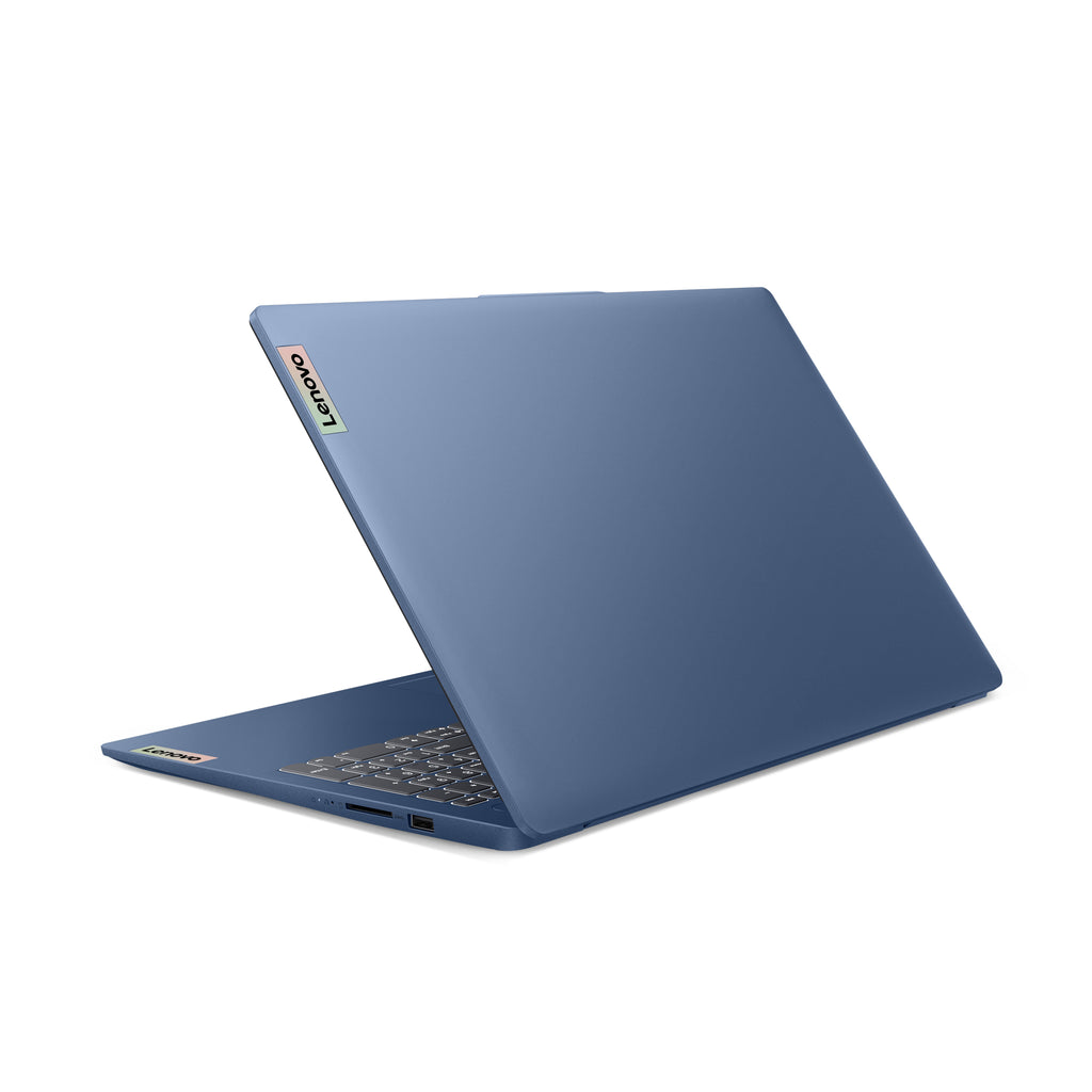 Lenovo IdeaPad Slim 3 15AMN8 AMD Ryzen™ 5 7520U Ordinateur portable 39,6 cm (15.6") Full HD 16 Go LPDDR5-SDRAM 512 Go SSD Wi-Fi 6 (802.11ax) Windows 11 Home Allemand Bleu