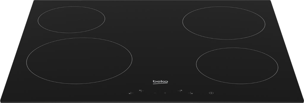 Beko HIC64401 plaque Noir Intégré 58 cm Céramique 4 zone(s)